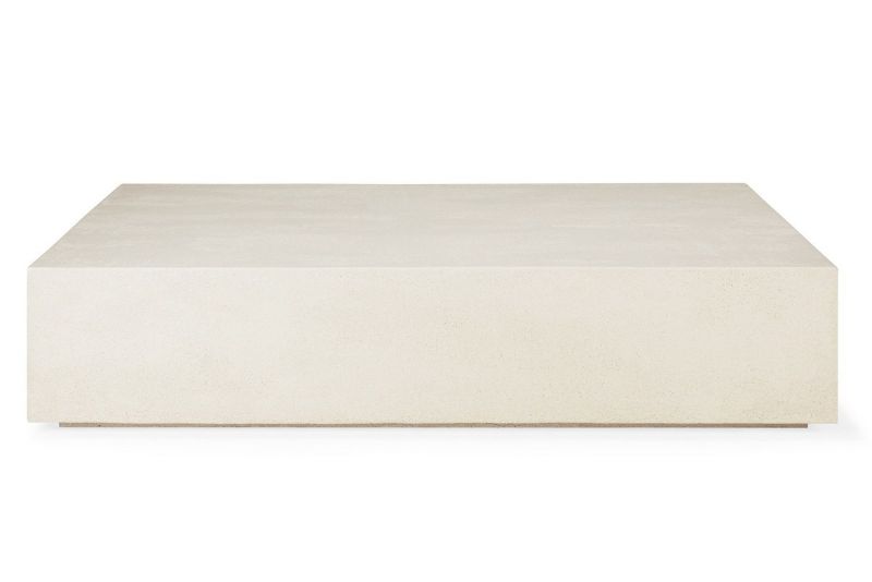 Elements Couchtisch Microcement Off White rechteckig Ethnicraft